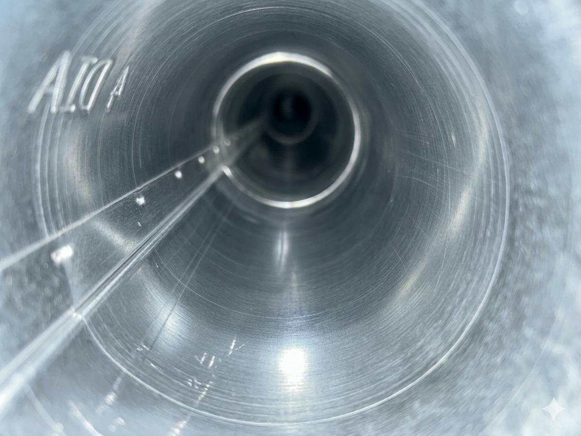 Clean dryer vent after professional lint removal and dryer vent cleaning service in Boise Idaho