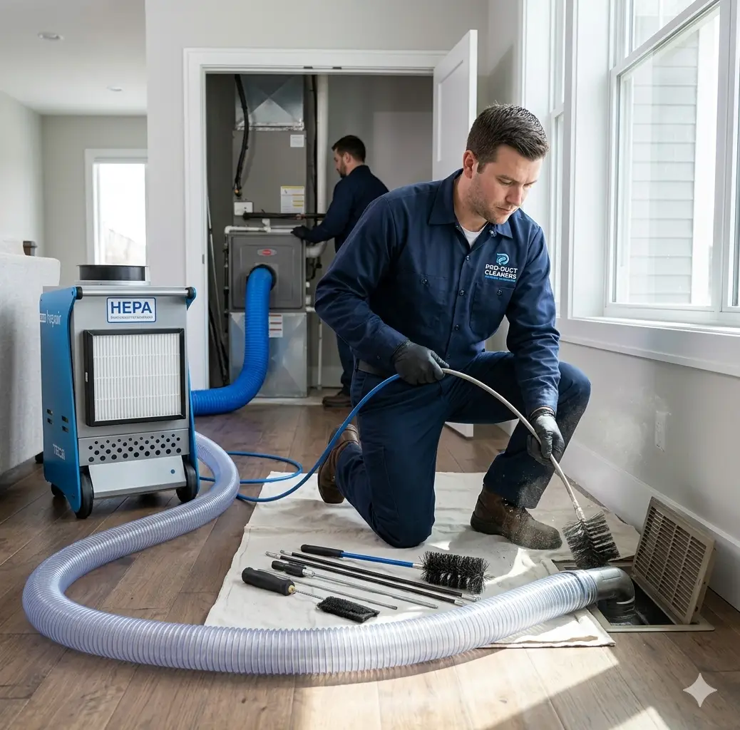 Professional air duct cleaning equipment used by Boise HVAC technicians