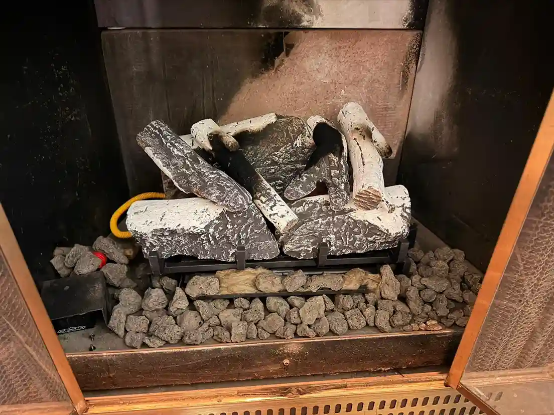 Gas fireplace after repair service in Boise ID